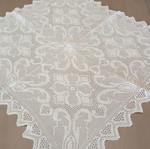 Crocheted table runner set with napkins new