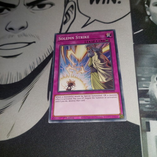 Solemn Strike Yu-Gi-Oh! card like new