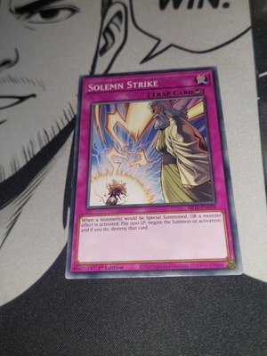 Solemn Strike Yu-Gi-Oh! card like new