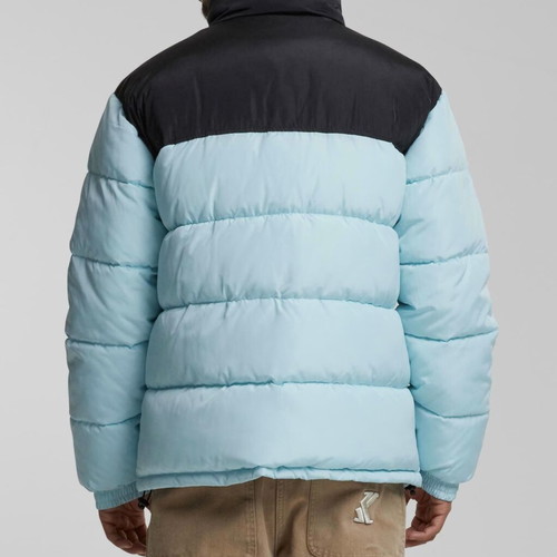 Karl Kani Retro Essential Puffer Jacket, black and blue, M-L