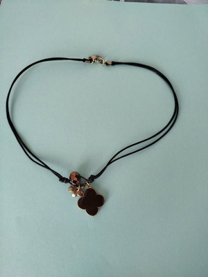 Necklace with cross and cord like new