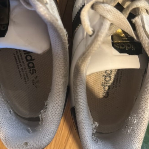 Adidas 37 1/3 Super Star sneakers used, white