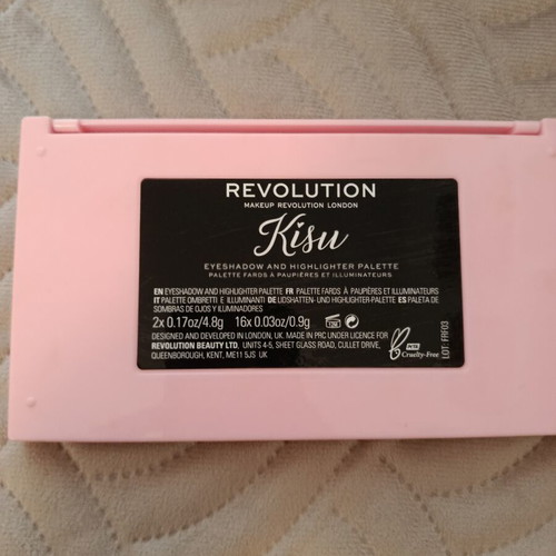 Revolution Kisu eyeshadow palette collectible, like new