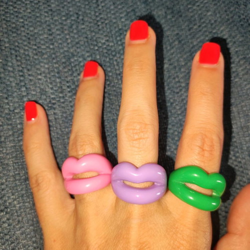 Colorful rings lip design new