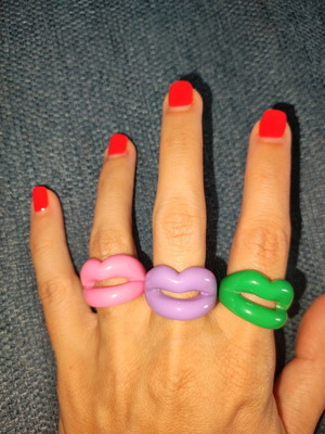 Colorful rings lip design new