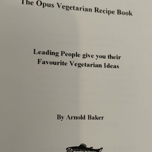 Food for Thought: Opus Vegetarian Recipe Book like new, English