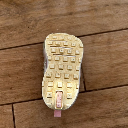 Nike Waffle One kids sneakers like new, pink green N22