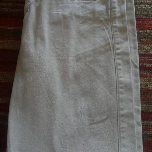 Jean like new, straight fit, light yellow-cream, size 170 cm for 14 years old