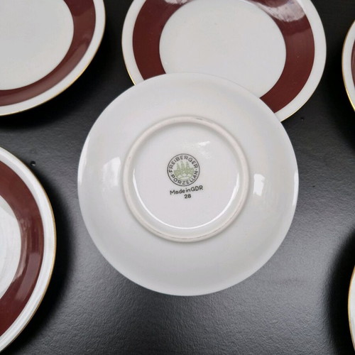 Coffee saucers like new, made in GDR, 11cm diameter