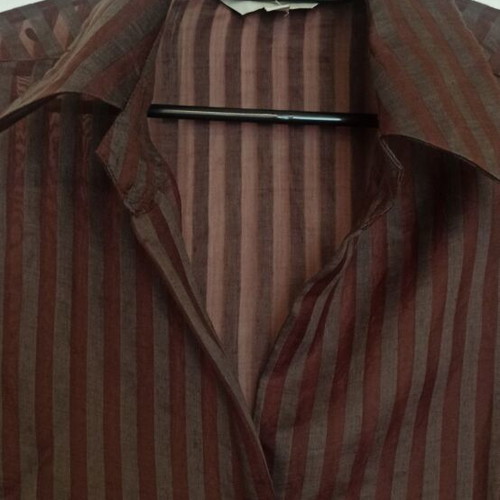 Zara women's brown striped shirt like new, size S