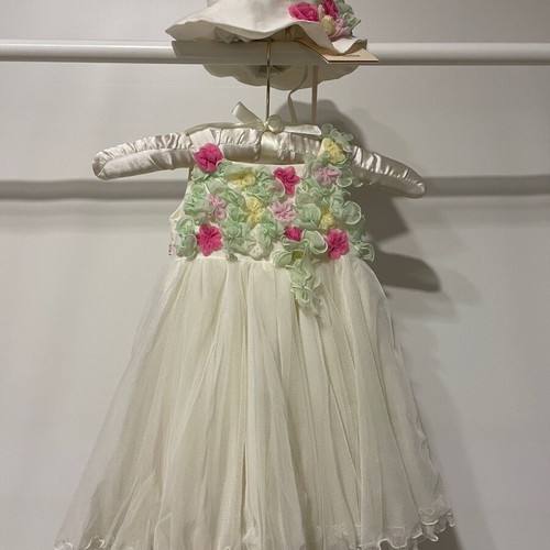 Baptism dress set with hat and jacket new up to 9-10 months