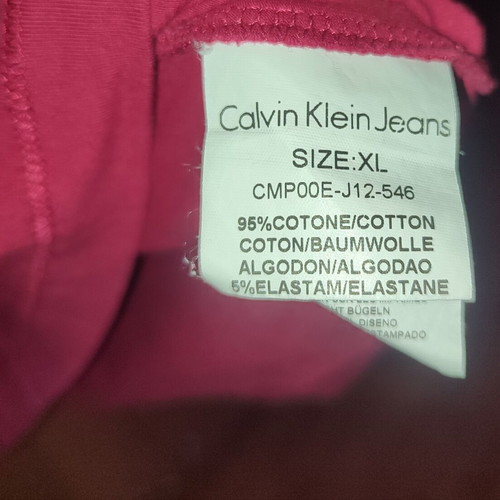 Calvin Klein Jeans long-sleeve shirt XL used, red