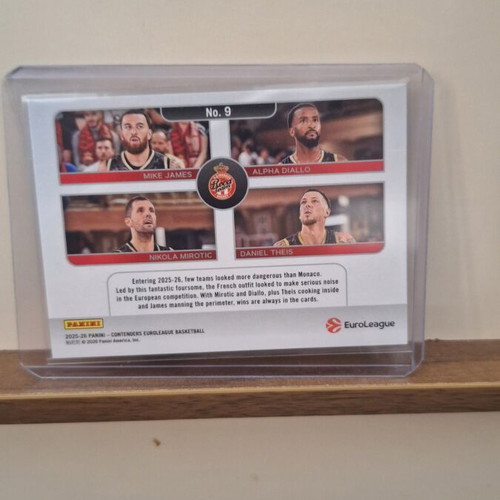 AS Monaco Team Quads Panini Contenders 2025-26 card like new