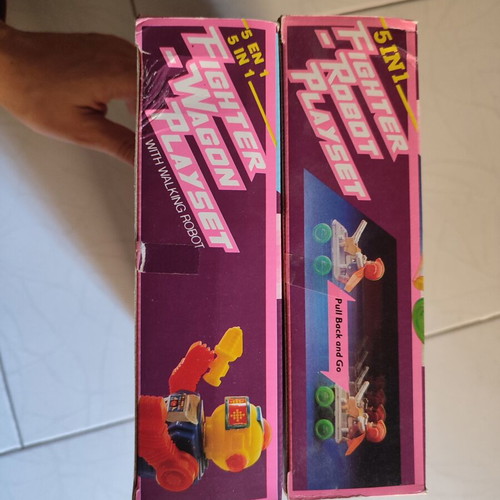 Neon Kid Fighter Wagon Playset vintage, 2 pieces from the 80s used