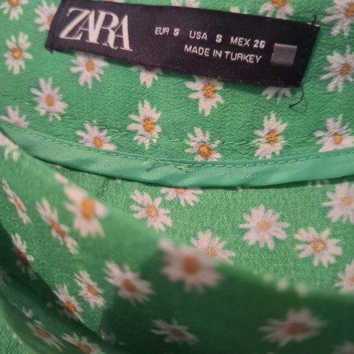 Zara skirt shorts used, size S, white and green