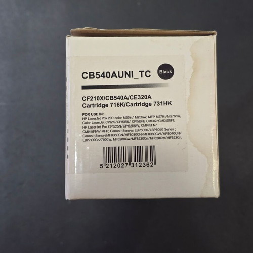 Compatible Black Toner CF210X CB540A CE320A Canon 716K 731HK new sealed