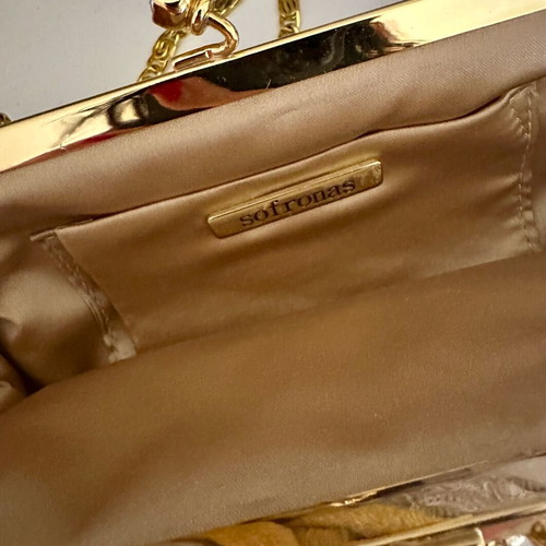 Evening bag Art. 41665T bronze like new