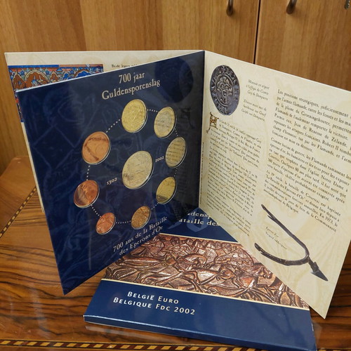 Belgium Euro FDC 2002 new, in triptych case