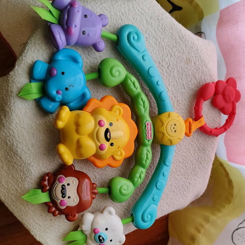 Fisher-Price baby stroller mobile toy used