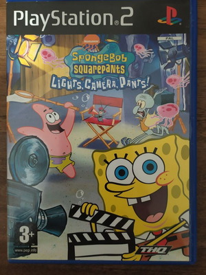 SpongeBob SquarePants Lights,Camera,Pants PS2 case like new