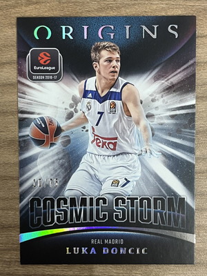 Panini Origins Euroleague Basketball Luka Doncic Cosmic Storm card like new