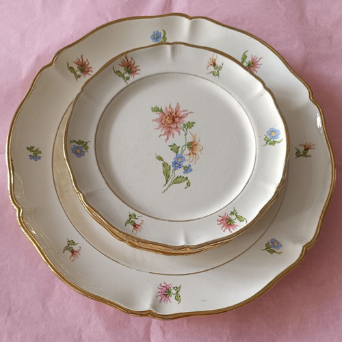 Villeroy & Boch vintage dessert plates set of 5 like new