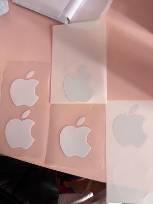 Apple stickers like new