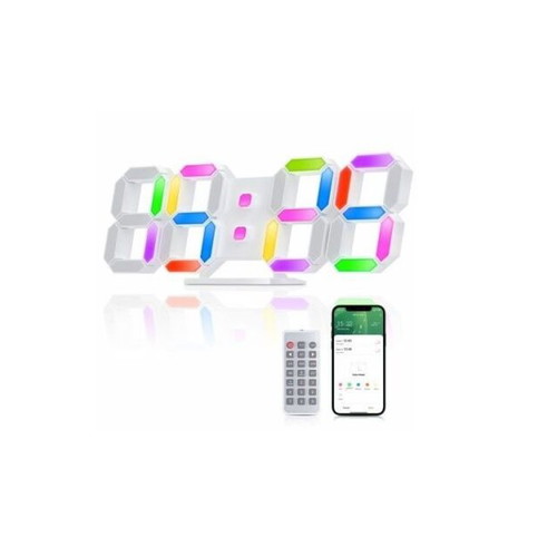 EDUP EH-LED1319-pro 3D LED wall clock 9.7" Tuya App new