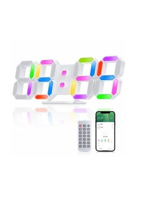 EDUP EH-LED1319-pro 3D LED wall clock 9.7" Tuya App new