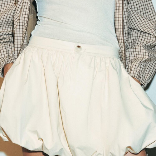 Zara balloon bubble skirt XL, ivory