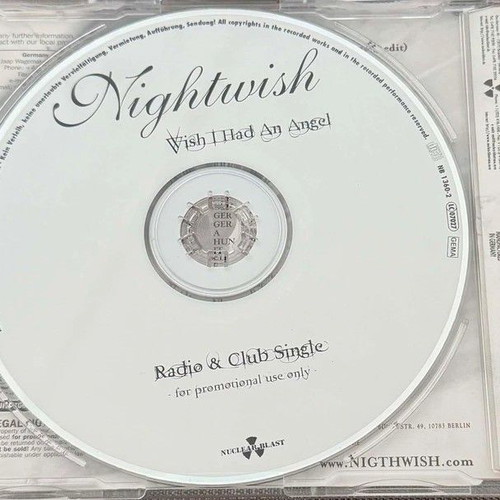 Nightwish Wish I Had An Angel Radio & Club Promo CD Single