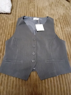 Women's vest new, size L, gray
