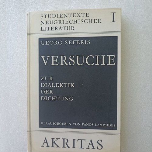 Georg Seferis Versuche book like new, German poetry