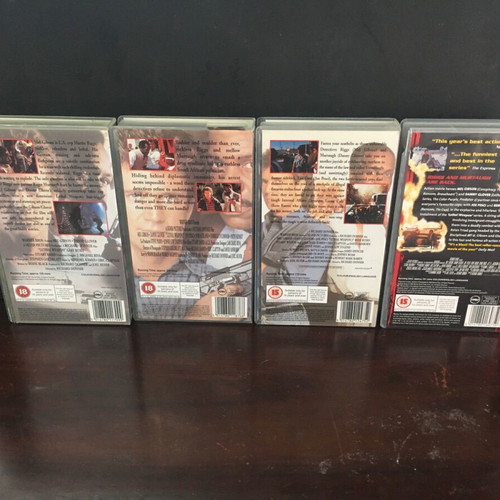 Lethal Weapon pack 1 2 3 4 used English version videocassettes