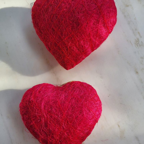 Heart made of natural material new for decoration or gift