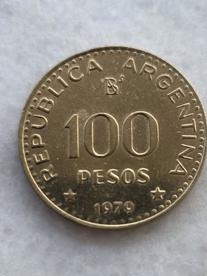 100 Pesos Argentina 1979 commemorative coin
