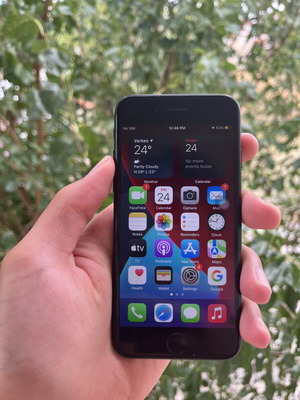 iPhone 7 unlocked 32GB used, Touch ID not working, black