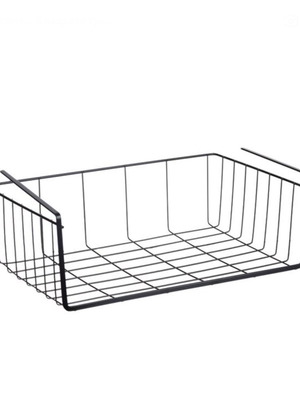 Μεταλλικός κρεμαστός οργανωτής μαύρος 40x26x13εκ νέος