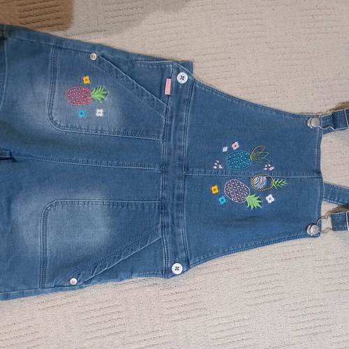 Boboli short denim salopette used for 5 years, size 110