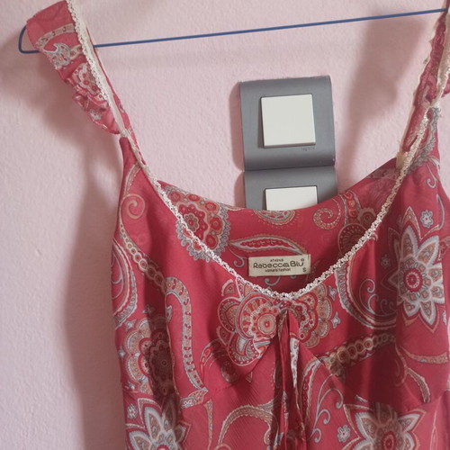 Rebecca Blu women's top pink small used, airy