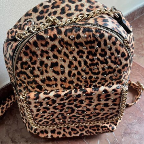 Leopard animal print backpack in perfect condition