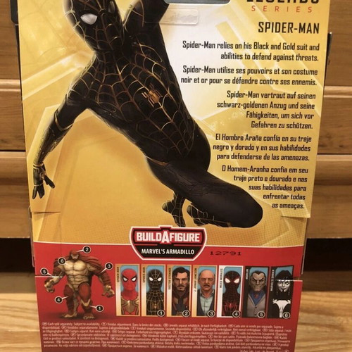 Marvel Legends Spider-Man Black and Gold Suit figure new