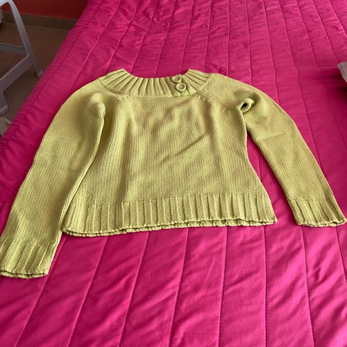 Naf Naf pullover like new, green, medium size with slim fit