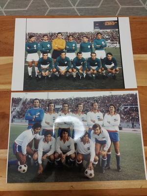 Panathinaikos - Nacional photos used, 2 A4, 1971 Intercontinental Cup final