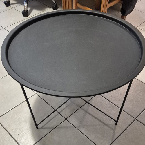 Jysk black coffee table 76x42 cm