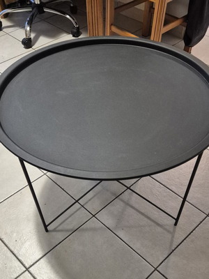 Jysk black coffee table 76x42 cm