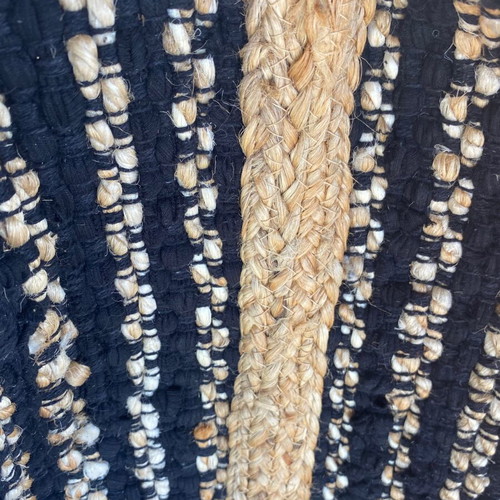 Ble Resort Collection black straw beach bag