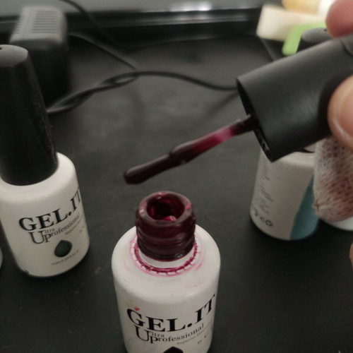 Semipermanent nail polish set with UV/LED lamp 120W like new