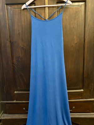 Maxi φόρεμα Pink Woman μπλε, σαν καινούργιο, μέγεθος Medium έως Large