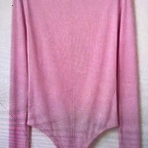 Shein long-sleeve bodysuits, black and pink, size S